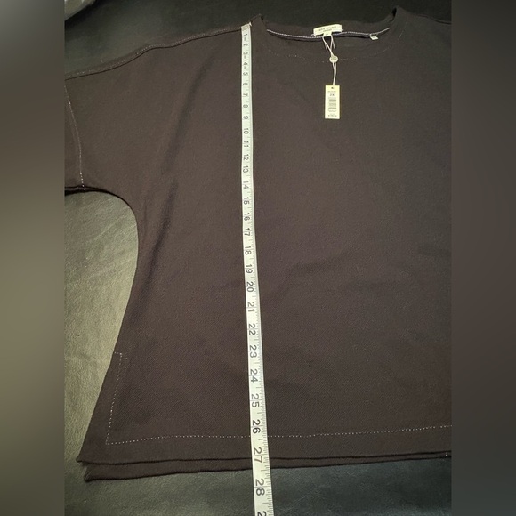 Max Studio Black Top with white thread trim & Wide Leg Trousers Set 2X MSRP $198 - Picture 10 of 16